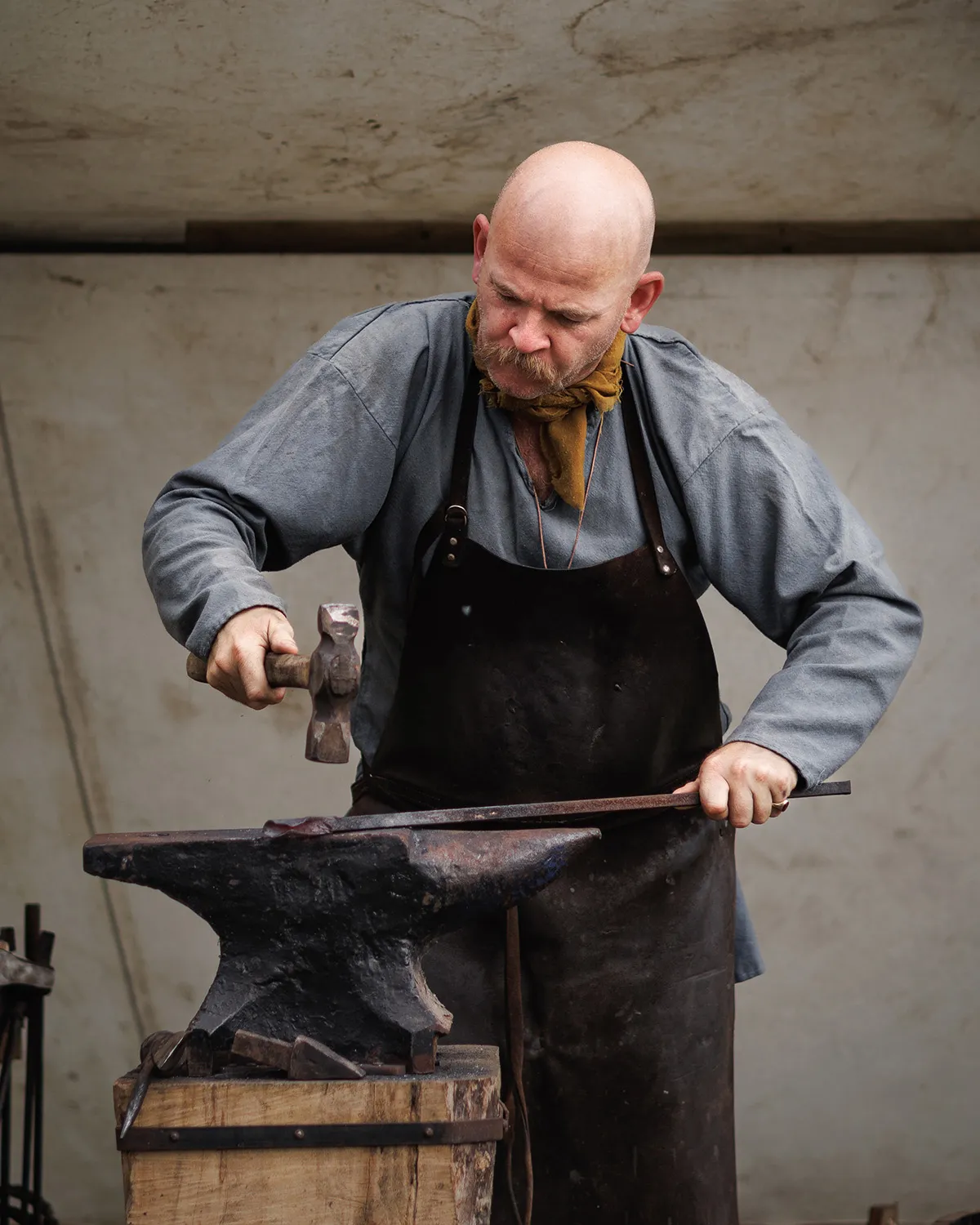 Portrait of a Viking reenactor